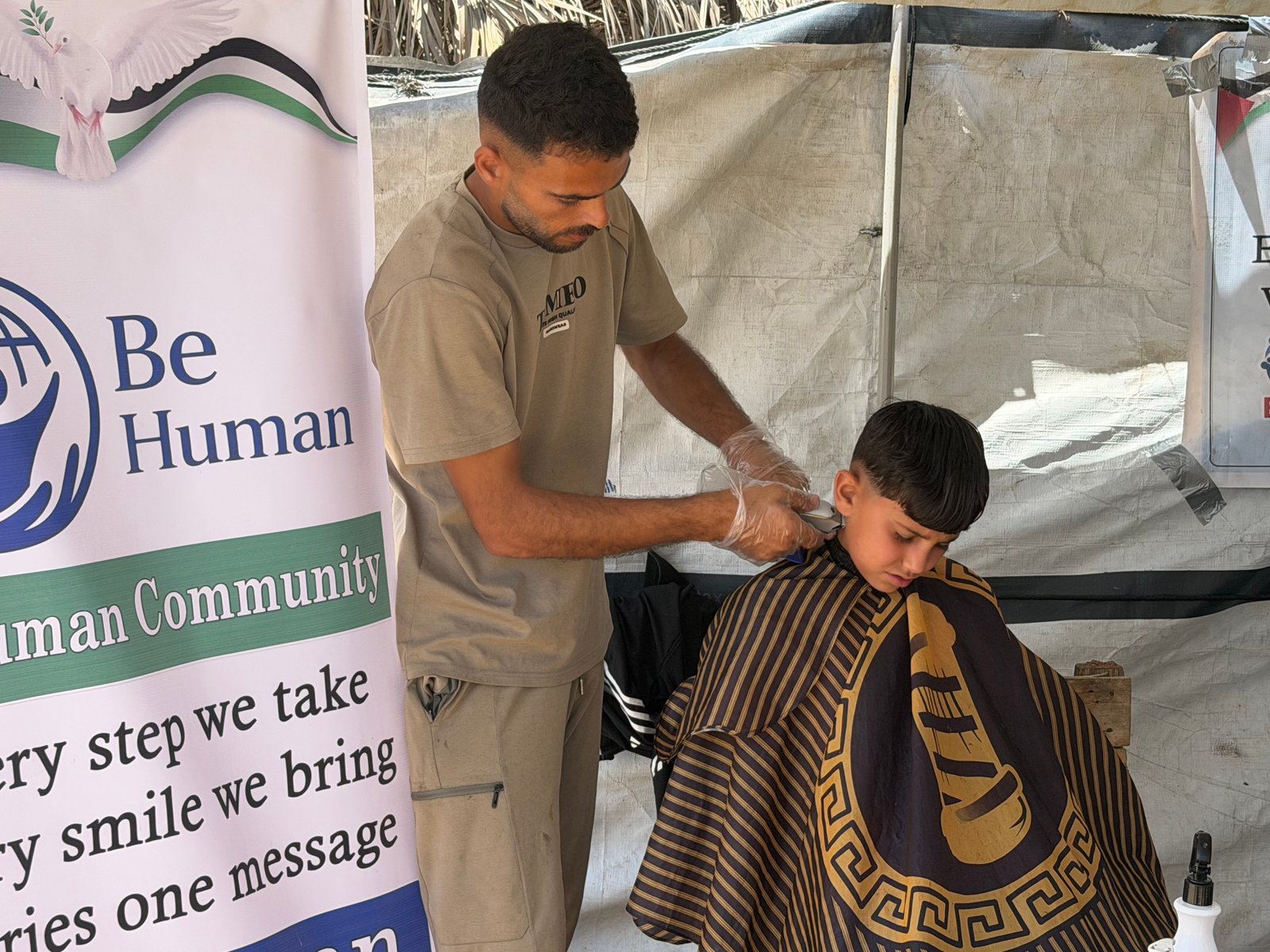 Children’s Haircut and Entertainment Project for Displaced Children on Eid Al-Adha thumbnail