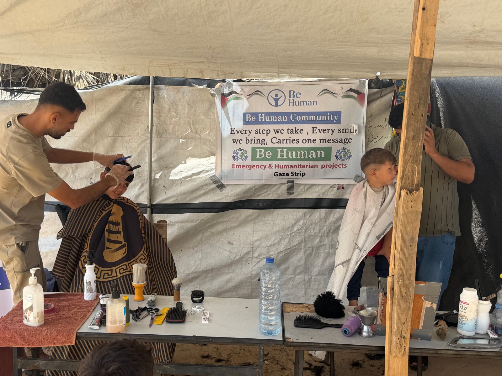 Children’s Haircut and Entertainment Project for Displaced Children on Eid Al-Adha image 2