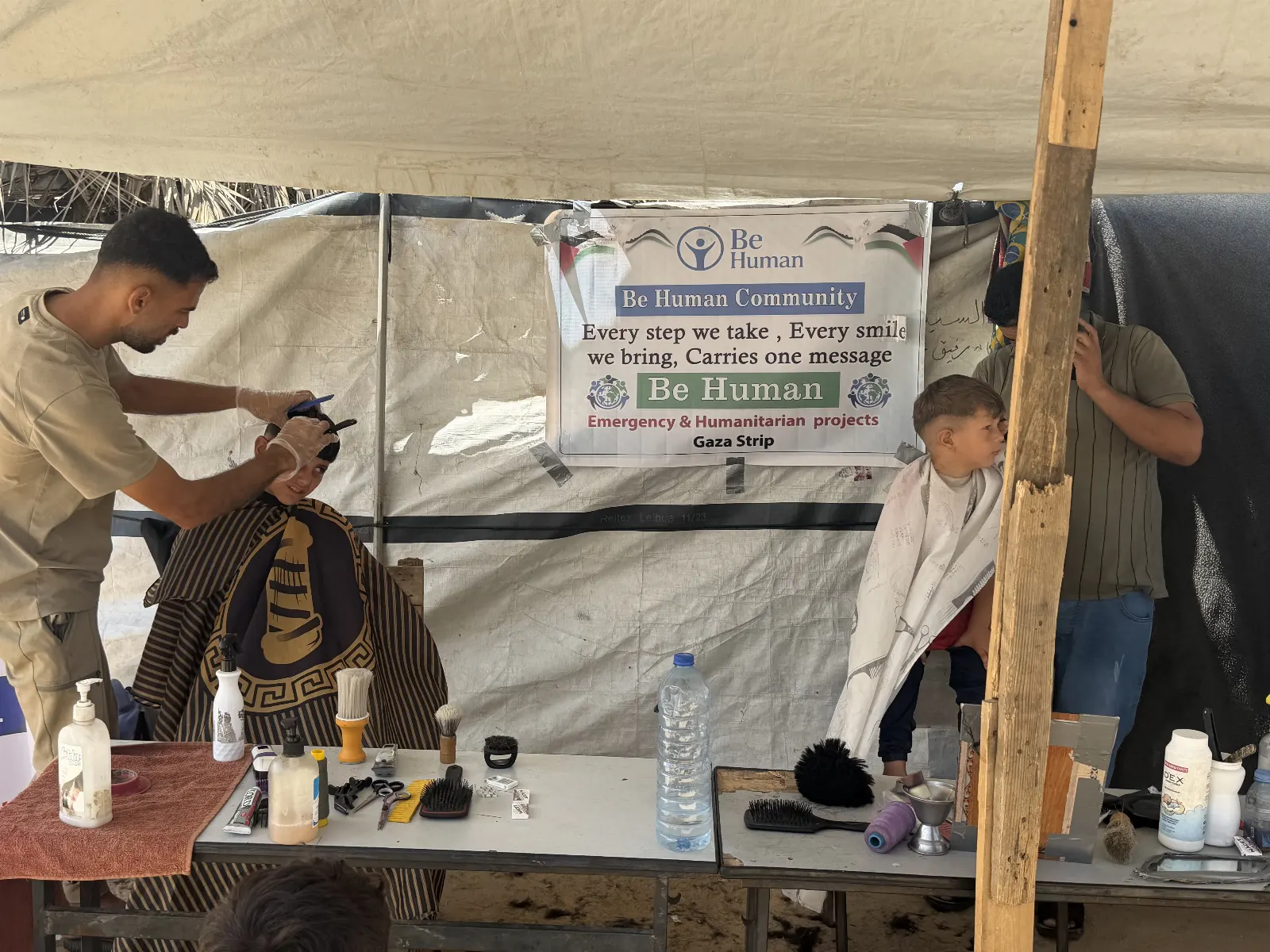 Children’s Haircut and Entertainment Project for Displaced Children on Eid Al-Adha image 2