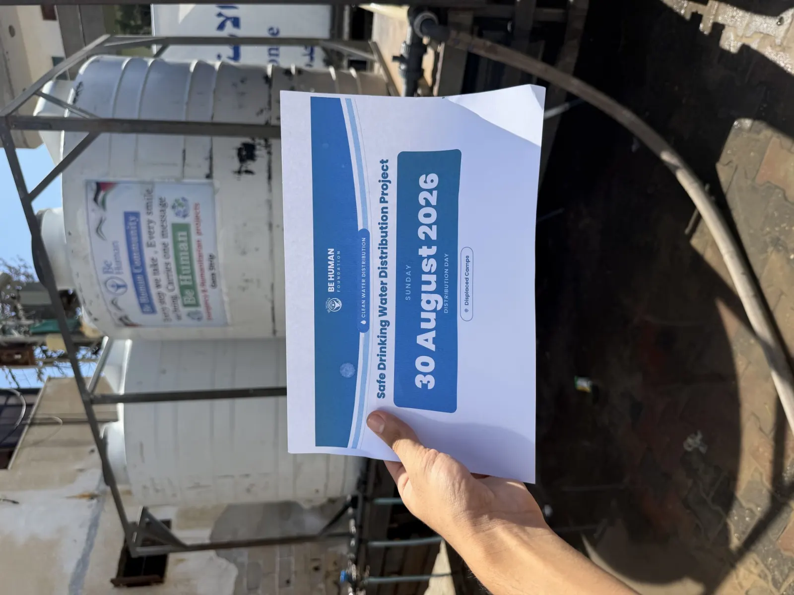 Distributing Water to Displacement Camps image 4