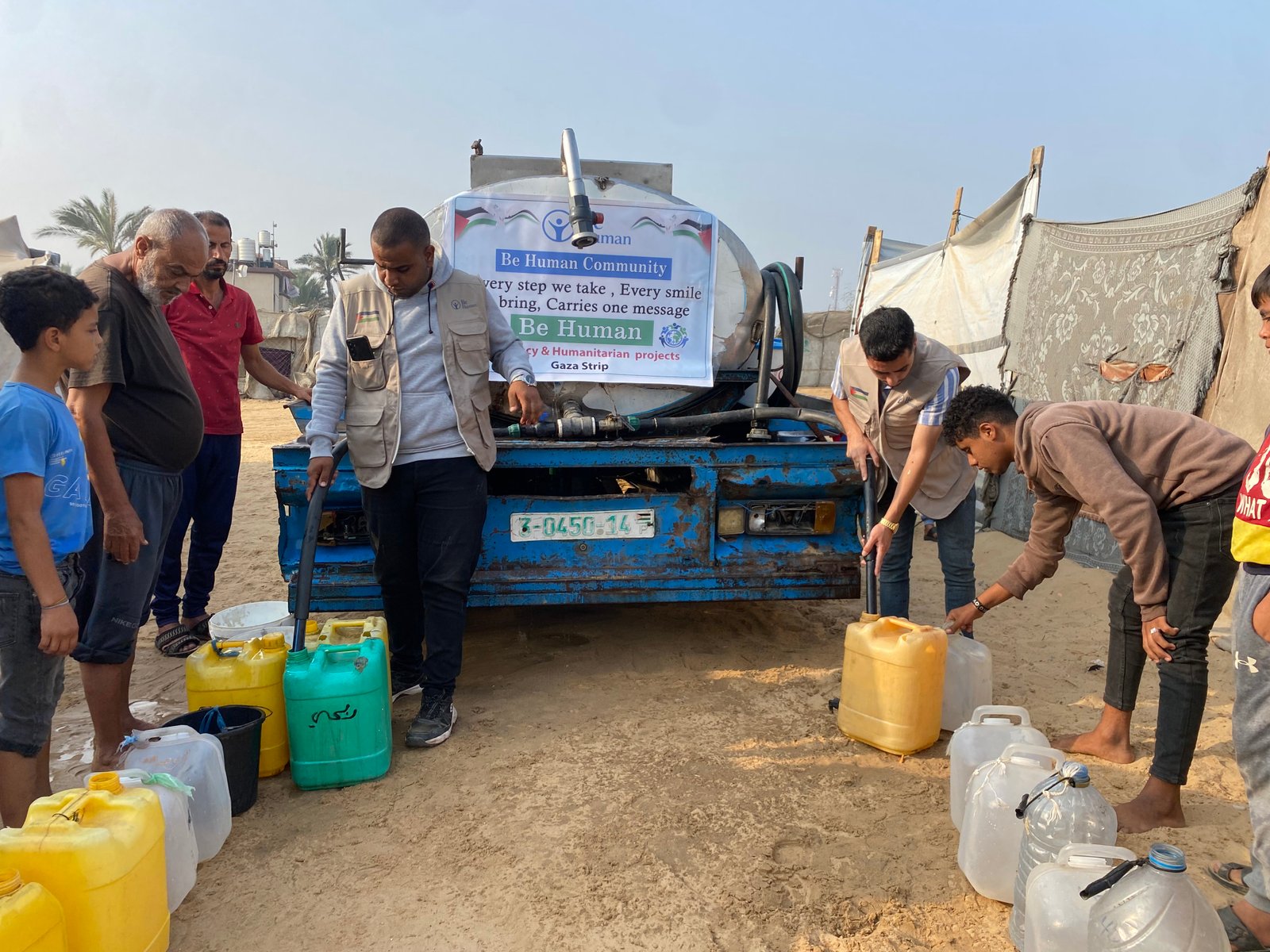 Distribution of Drinking Water - Khan Younis