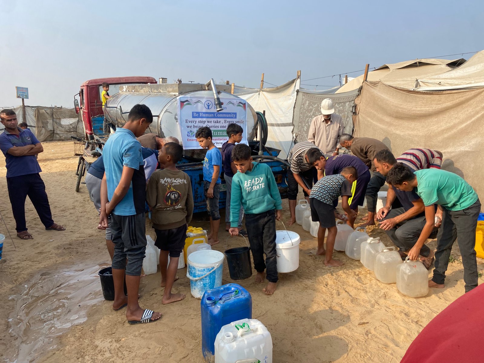 Distribution of Drinking Water - Khan Younis image 3