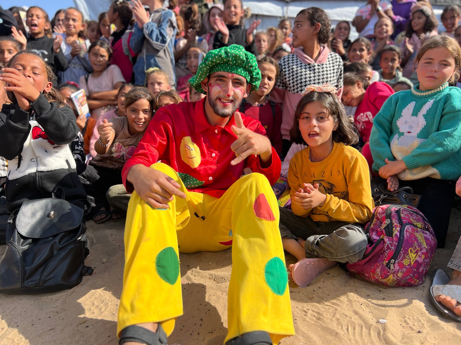 Fun and Recreational Day for Children in a Field School in Khan Younis Camp